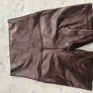 Shiny Bronze Lululemon Shorts